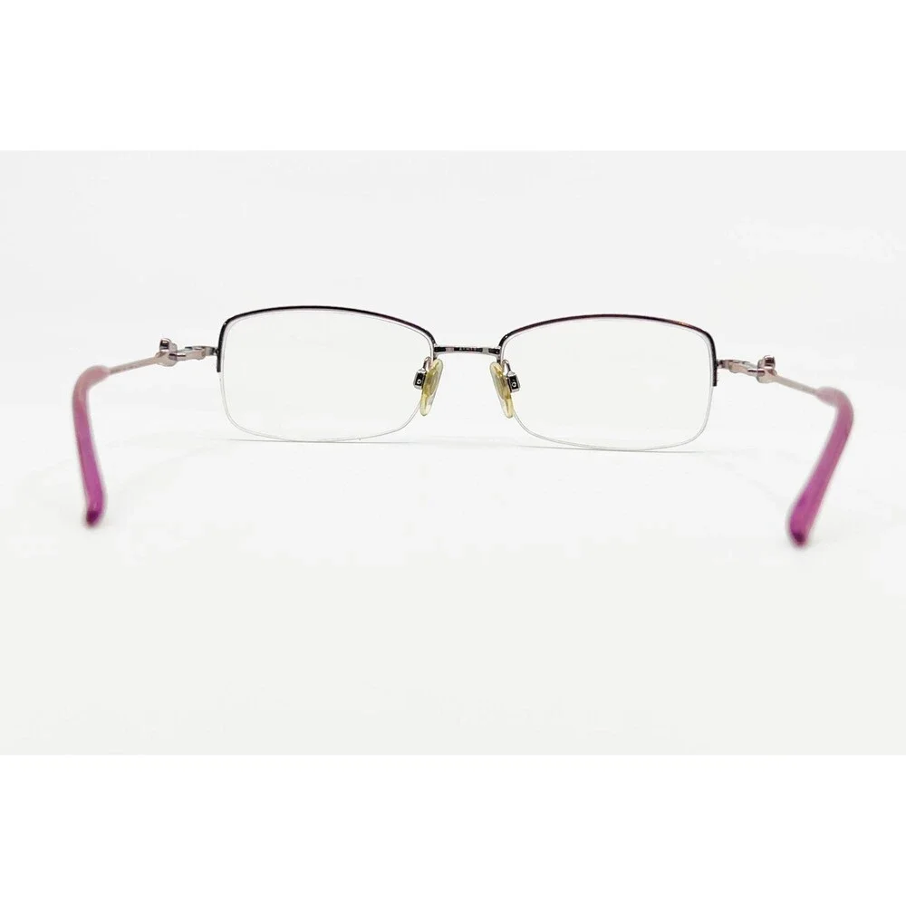 Luxottica Eyeglasses Women Pink Semi Rimless Rectangular 2553 299 51-17-135